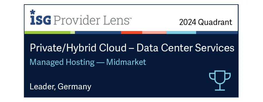 ISG Provider Lens Private/Hybrid Cloud - Leader Managed Hosting – Midmarket